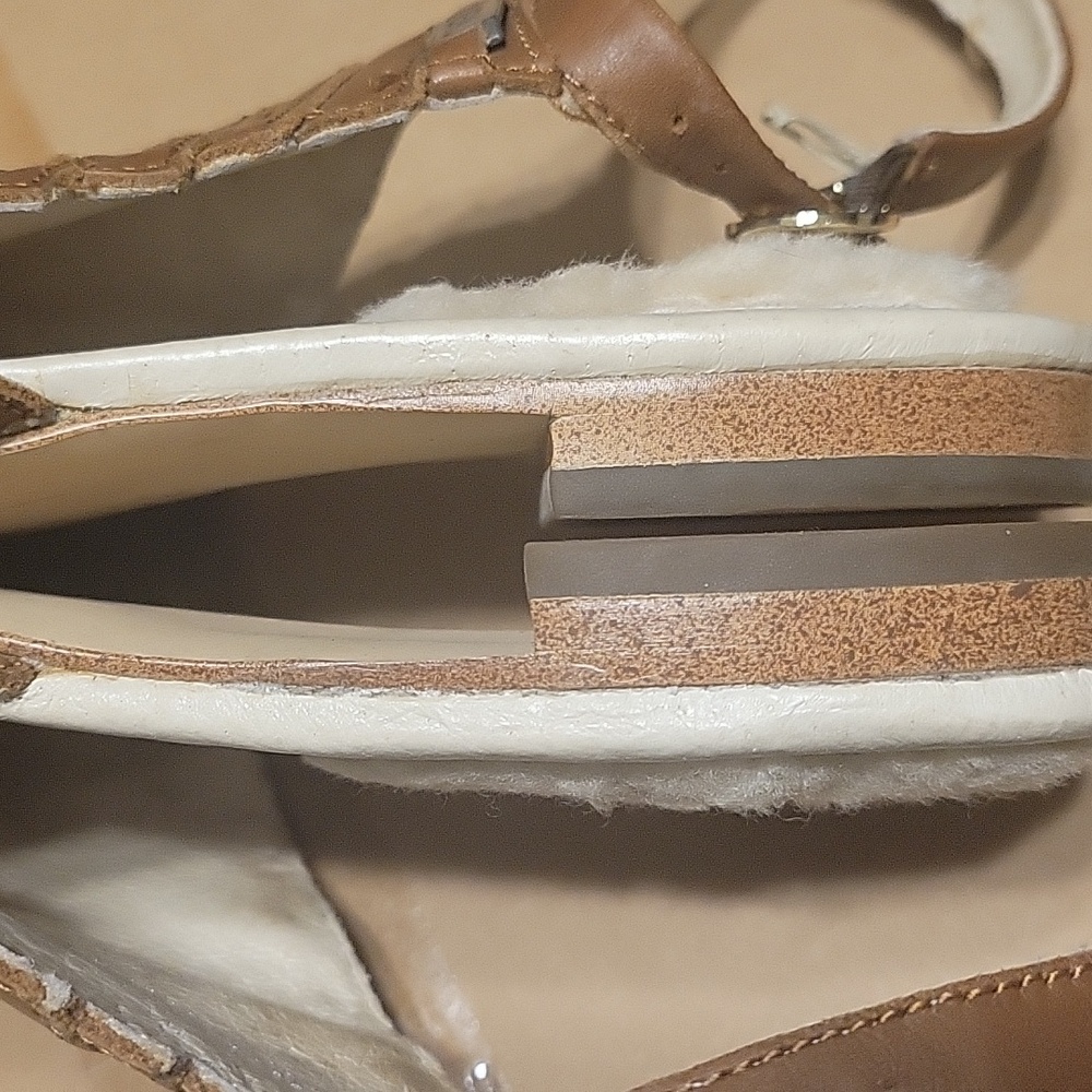 EMU Austraila Brown Leather Sandal Size 7 - Picture 4 of 15